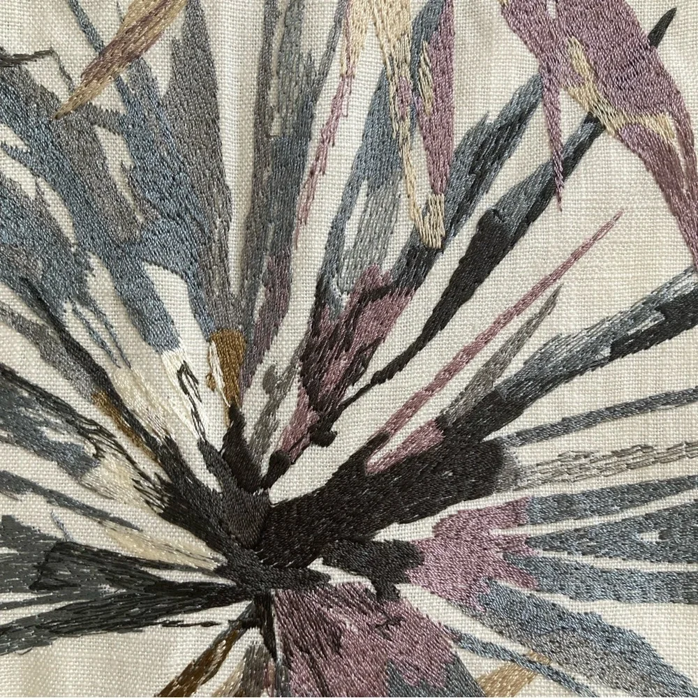 Harlequin Aucuba fabric 1 yard viscose linen blend embroidered luxury botanical